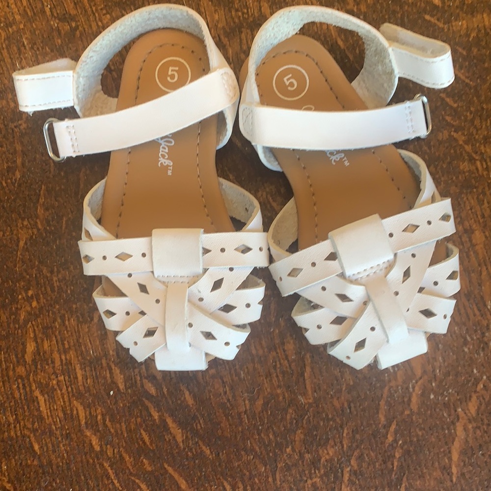 Cat & Jack White Sandals size toddler 5